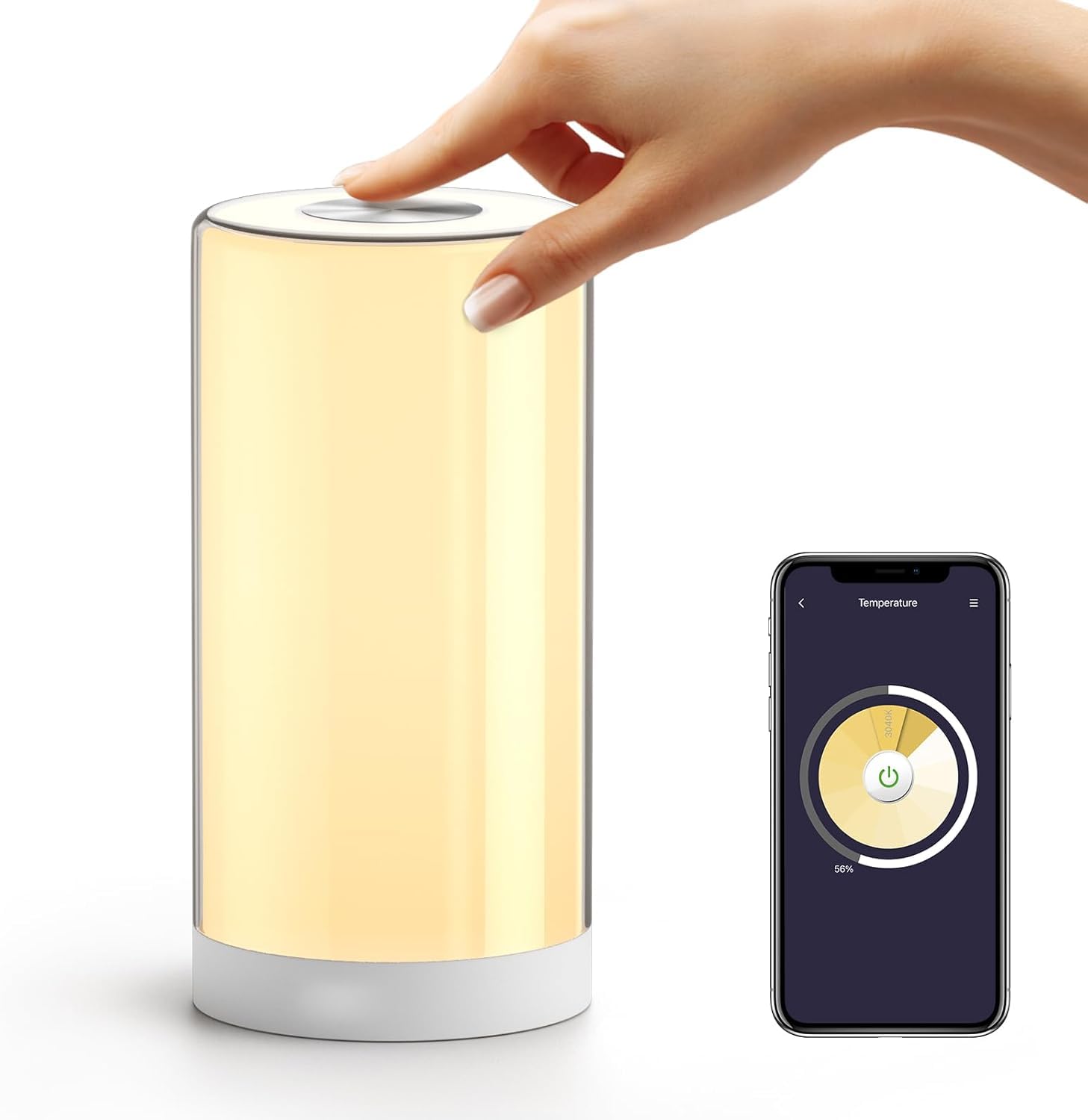 Smart Lamp, Meross Dimmable Wifi Table Lamp, Support Homekit (iOS13+), Alexa, Google Assistant and SmartThings, Tunable White and Multi-Color, Touch
