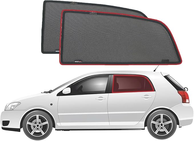 Snap Shades For Toyota Corolla Hatchback 9th Generation Car Rear Window Shades (E120; 2000-2007) | Genuine