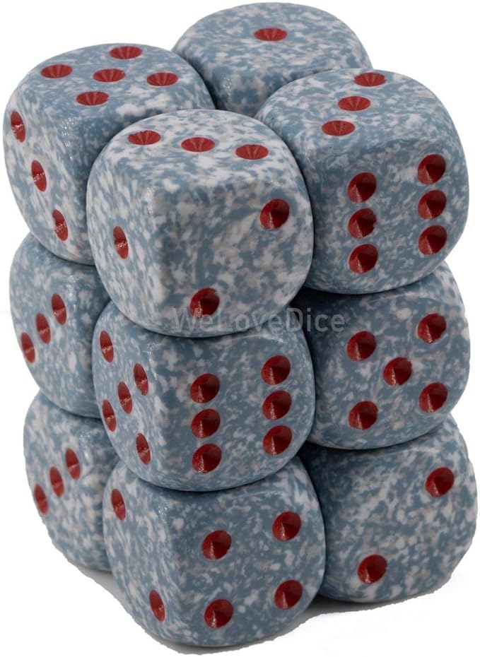 Chessex: D6 16mm Speckled Dice - Air