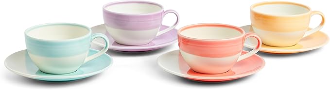 Royal Doulton 1815 Bright Cappuccino & Saucer 256ml Mixed | Set of 4