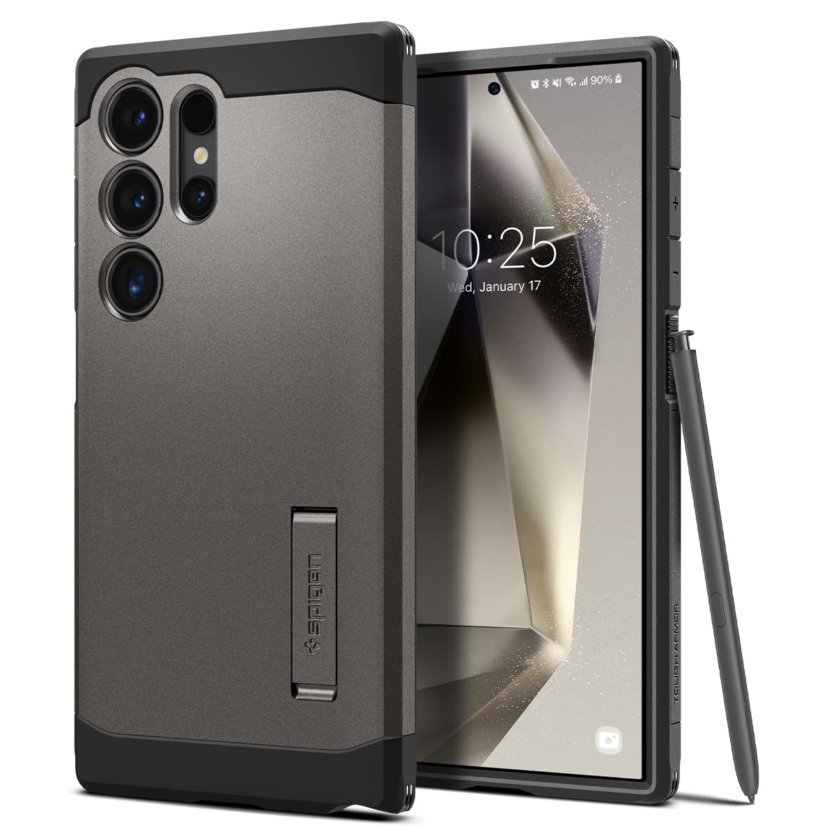 SPIGEN Tough Armor Case For Galaxy S24 Ultra [Colour:Gunmetal]