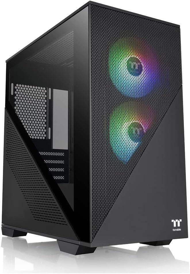 Thermaltake CA-1S4-00S1WN-00 Divider 170 TG ARGB Micro ATX Tower Black SPCC/Tempered Glass Computer Case