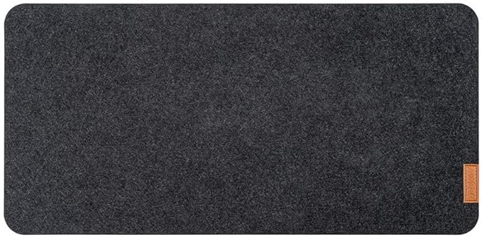 Desky Felt & Cork Desk Pad Non-Slip - Dark Grey