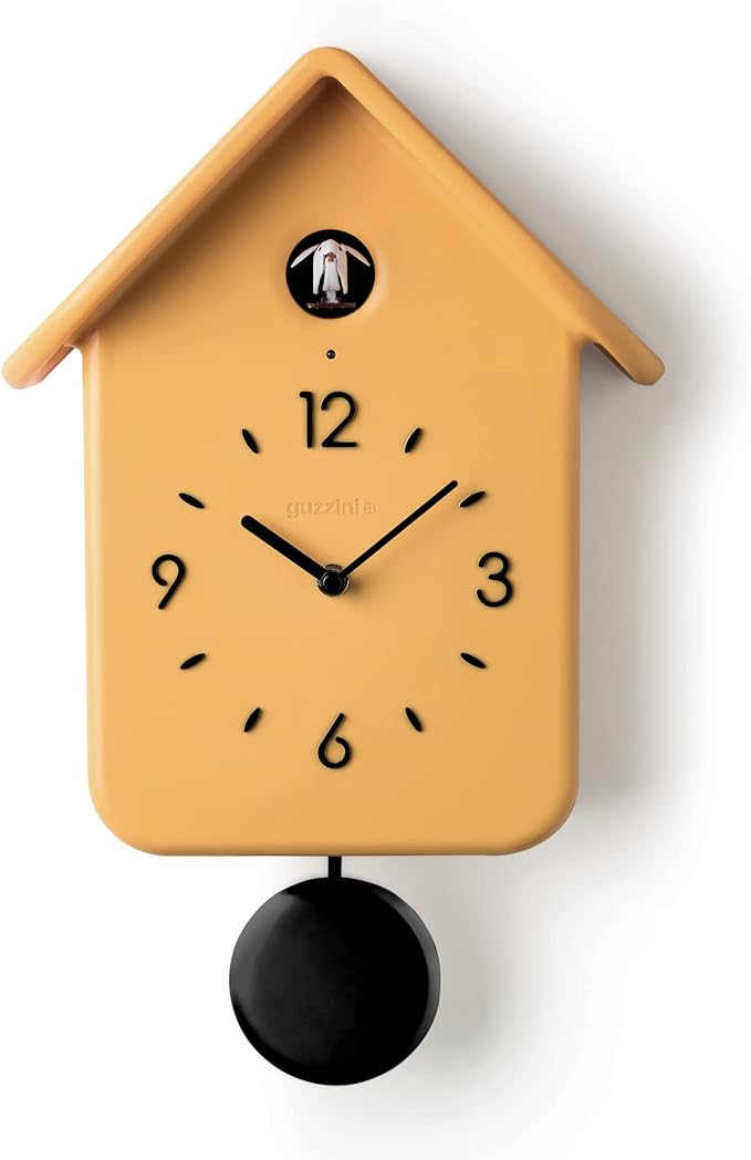 Guzzini QQ Cuckoo Clock With Pendulum - Yellow