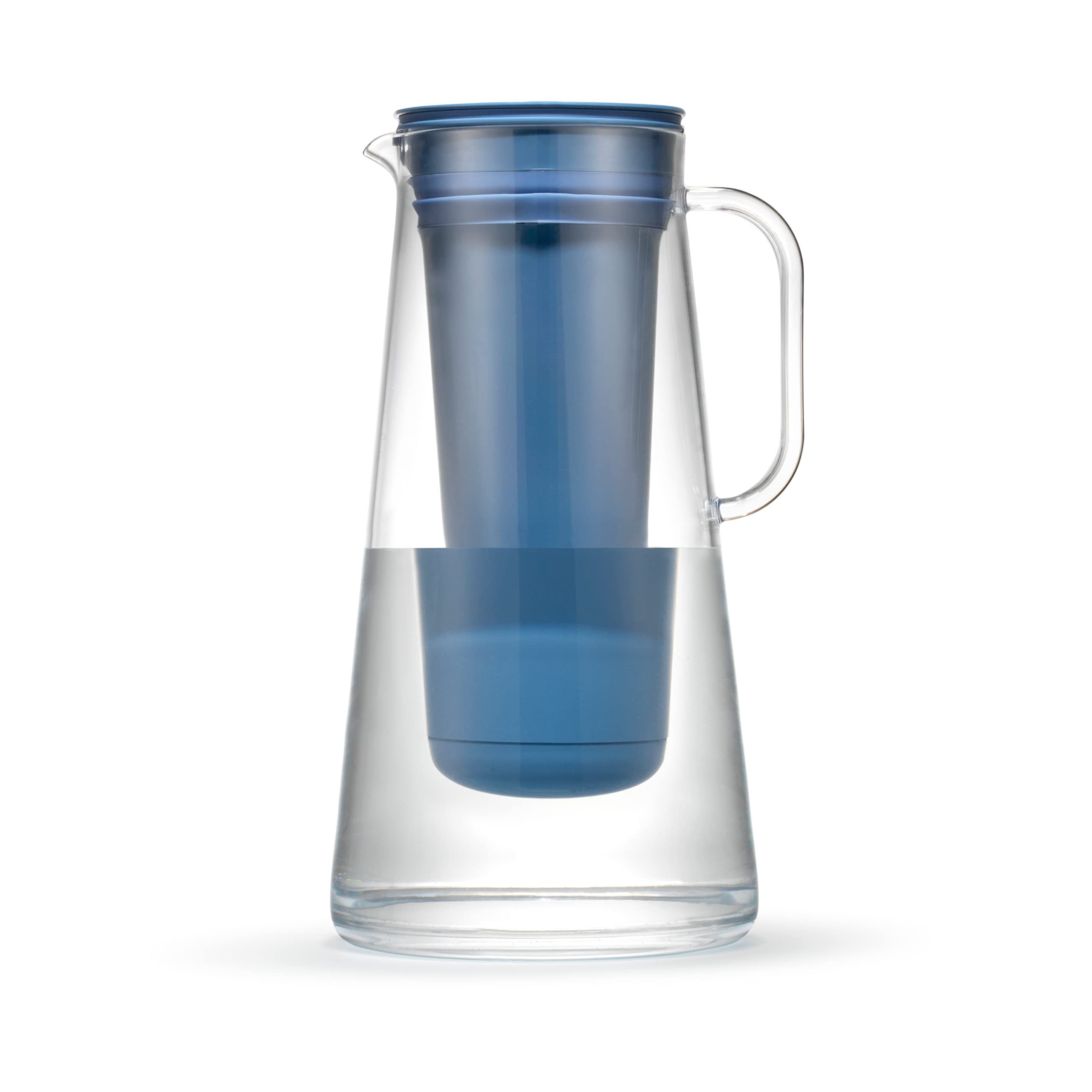 LifeStraw Home Pitcher BPA Free Plastic 7 Cup Stormy Blue