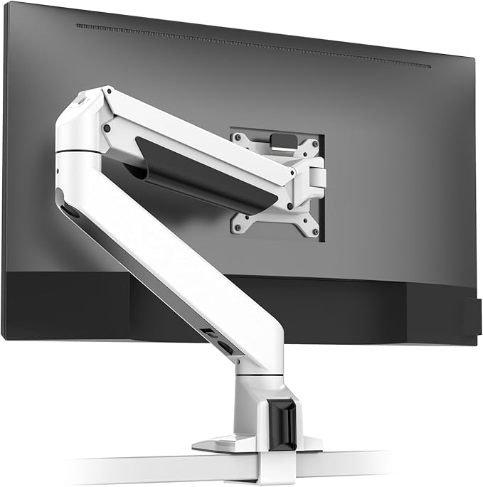 Desky Single Monitor Arm White