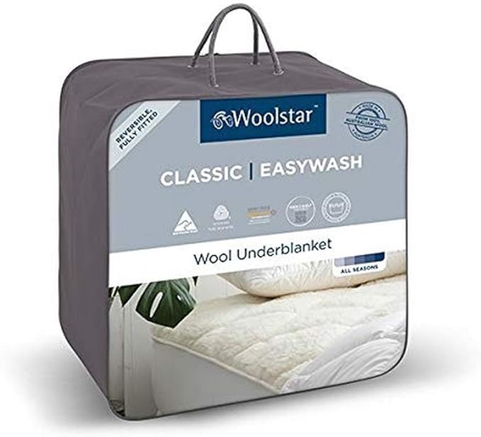 Woolstar Mattress Topper Easywash Size King Bed - AfterPay & zipPay Available