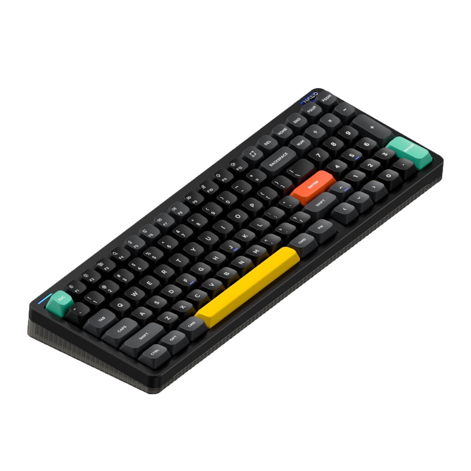 NuPhy Halo96 V2 QMK/VIA Wireless Raspberry Switch Mechanical Keyboard - Obsidian Black