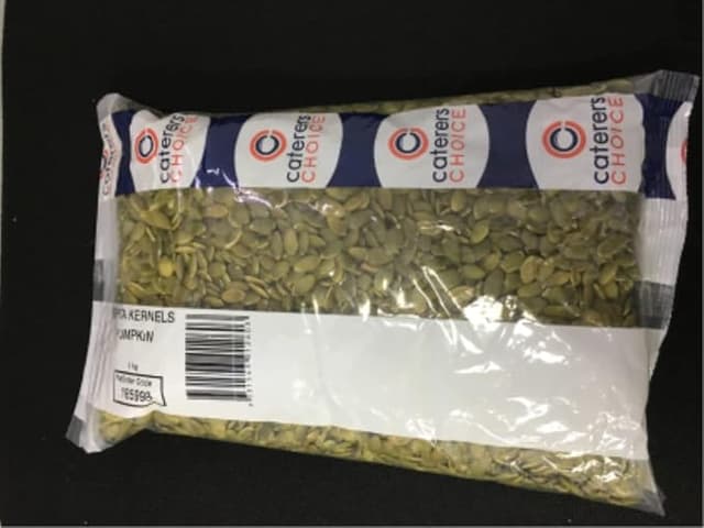 Caterers Choice Seeds Pepitas Kernels Pumpkin 1 kg Packet