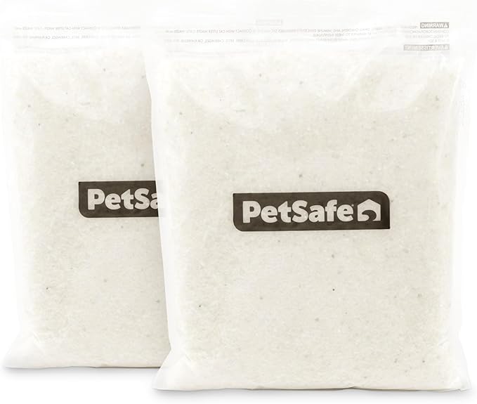 PetSafe ScoopFree Premium Crystal Cat Litter - 5x Better Odor Control Than Clay Litter - Less Tracking, Dust for A Fresh Home - Non-Clumping - Two