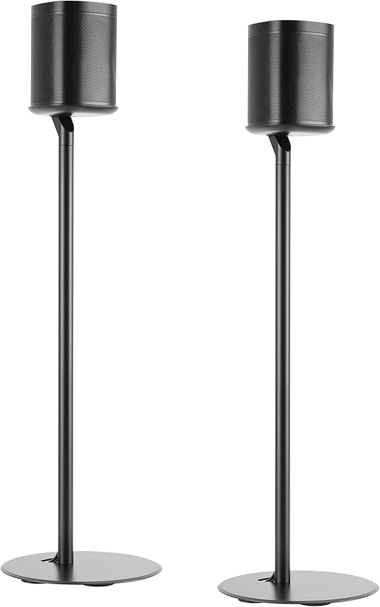 Mount Plus MP-SB54F 2 Pack Fixed Height Speaker Floor Stand Made For Sonos Speakers | Compatible With Sonos One, One SL, Play:1 Play:3 Play:5 |