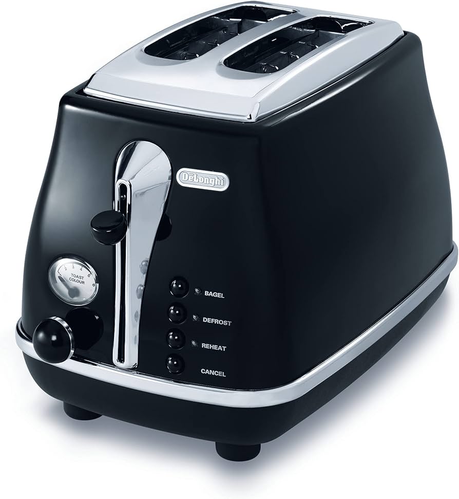 Delonghi 2 Slice Toaster - ICONA Black