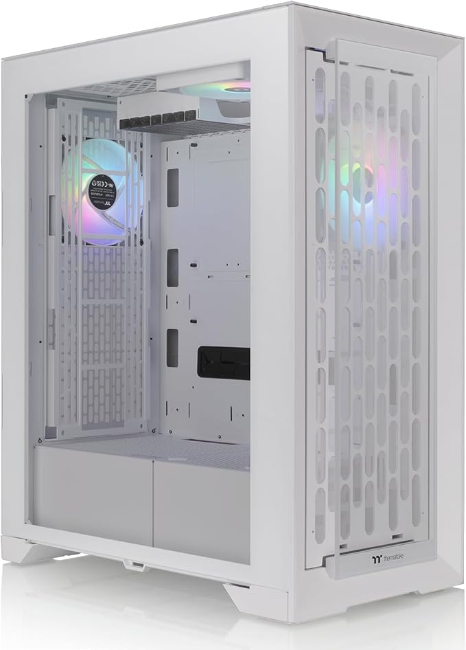 Thermaltake E-ATX CTE T500 CA-1X8-00F6WN-01 Tempered Glass ARGB Full Tower Case White | Best Online Computer Store