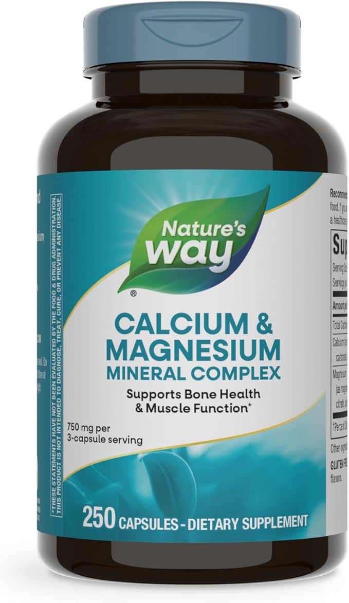Nature's Way Calcium & Magnesium Mineral Complex - 250 Capsules