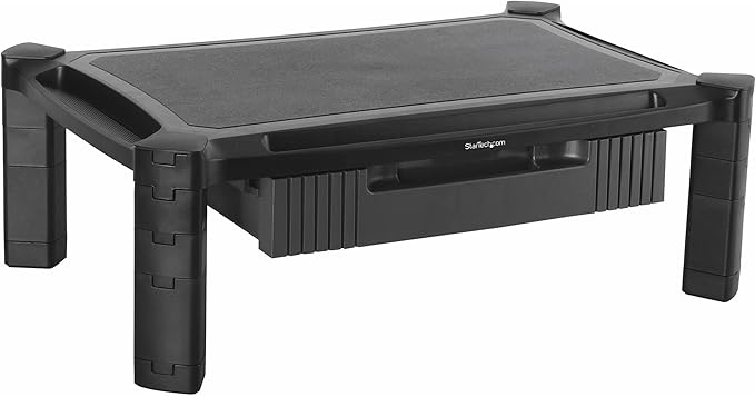 StarTech Large Height Adjustable Monitor Riser With Drawer