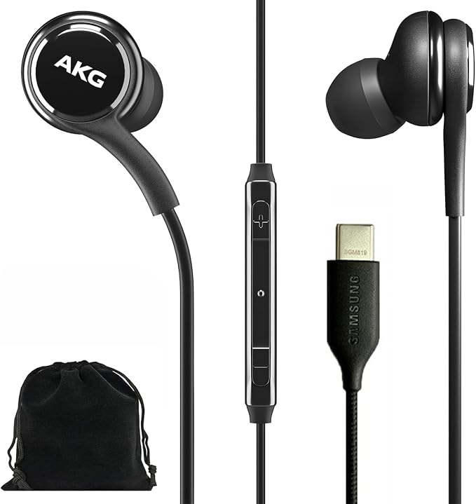 Samsung AKG Earbuds Original USB Type C in-Ear Earbud Headphones with Remote & Mic for Galaxy A53 5G, S22, S21 FE, S20 Ultra, Note 10, Note 10+, S10