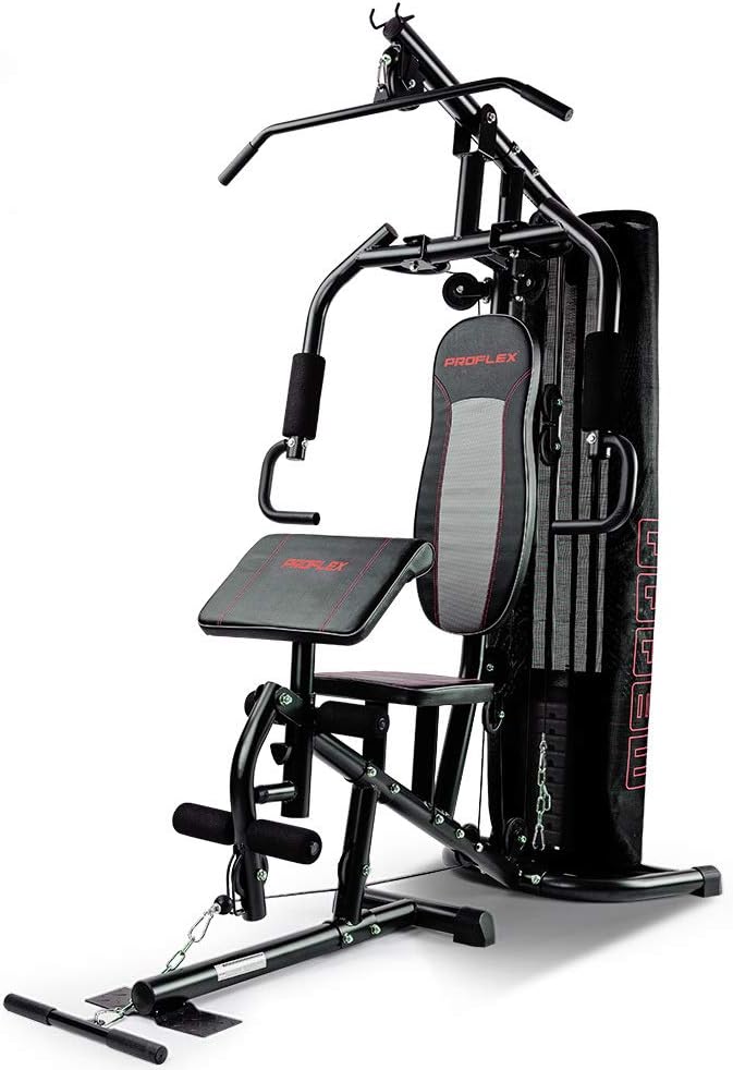 PROFLEX Multi-Station Home Gym Set with 98lbs Weight Plates- M8000