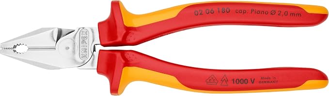 Knipex 180mm High Leverage Combination Pliers - 1000V VDE