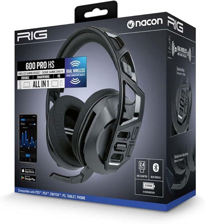 Headphones with Microphone Nacon Rig 600 Pro HS Black