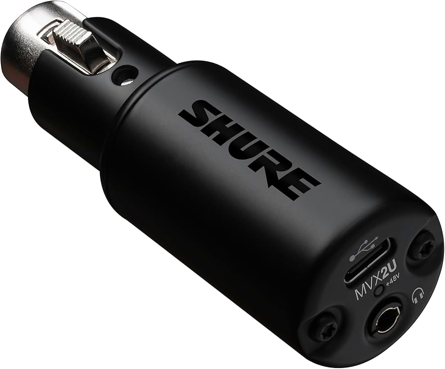 Shure MVX2U XLR to USB Digital Audio Interface