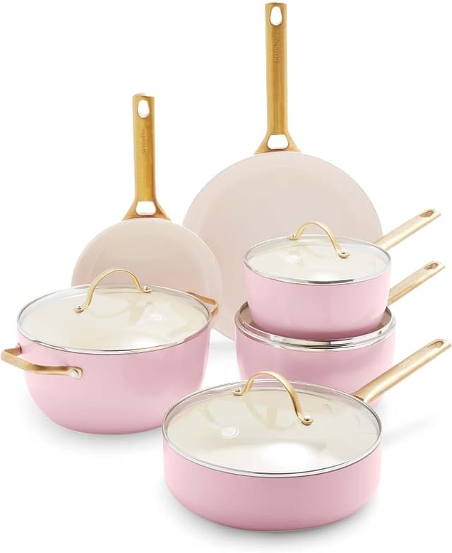 Padova 10pc Cookware Sets, Blush | Healthy Ceramic Nonstick Cookware | GreenPan Australia