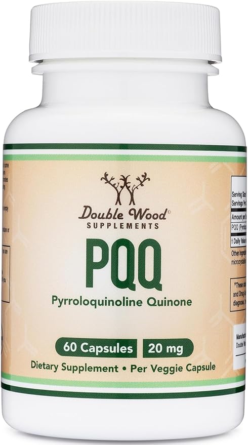 PQQ Supplement 20mg, 60 Capsules (Pyrroloquinoline Quinone)