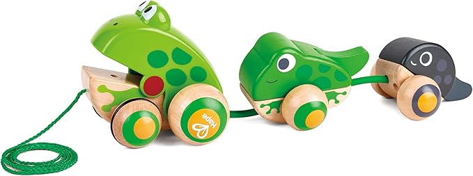 Hape - Pull Along Frog Family