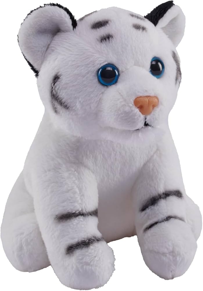 Wild Republic Pocketkins Eco Tiger White - 5 Inches, The Nile AU