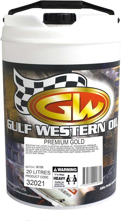 Gulf Western Premium Gold Engine Oil 15W-40 20L 32021