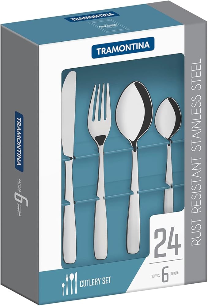 Tramontina Stainless Steel 24 Piece Cutlery Set