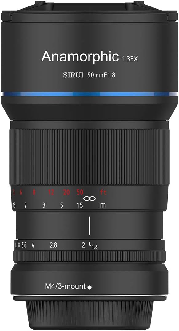 Sirui 50mm f/1.8 1.33x Anamorphic Lens For Micro 4/3