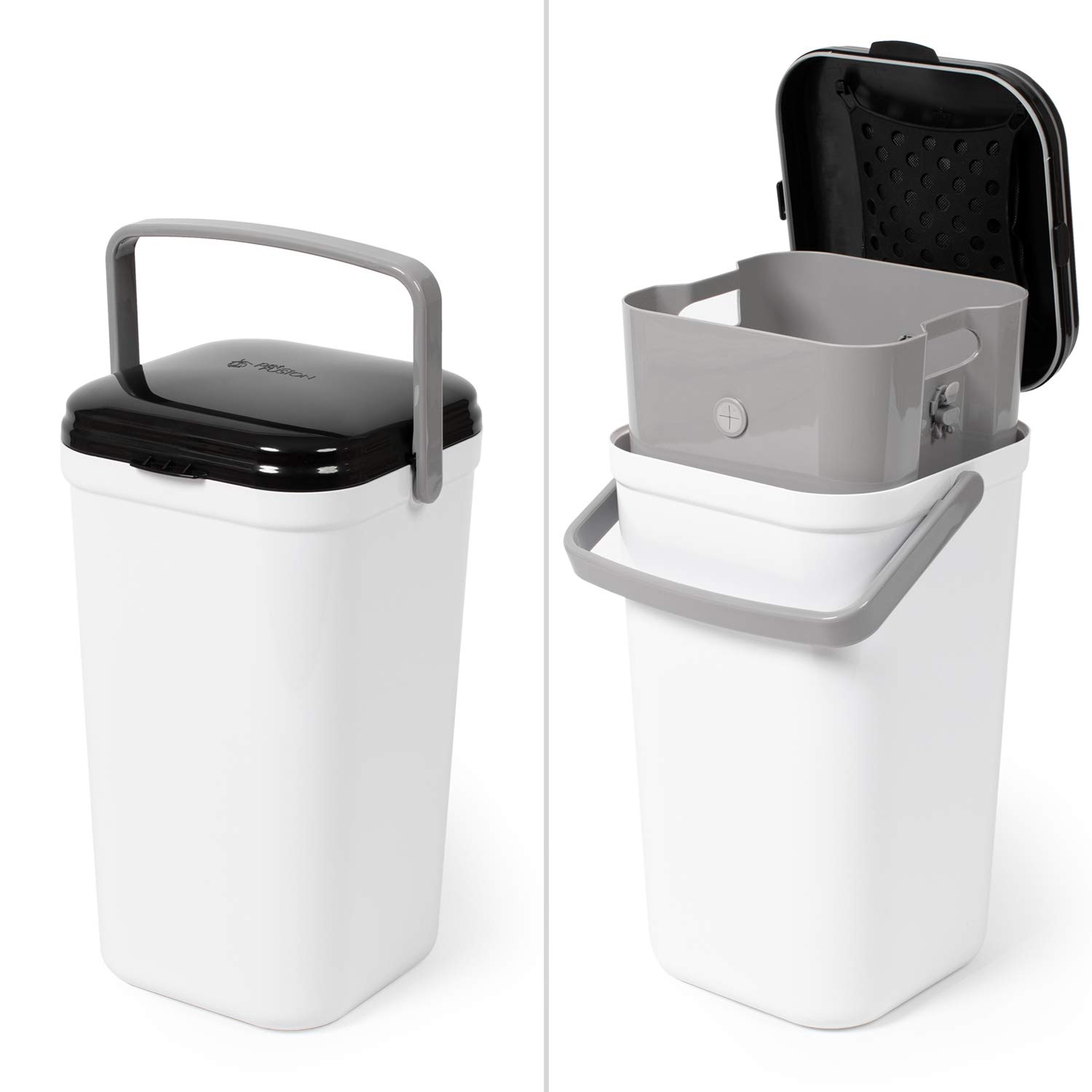 PetFusion Portable Cat Litter Disposal (locking Handle, Complimentary Litter Deodorizer & Waste Bags incl.