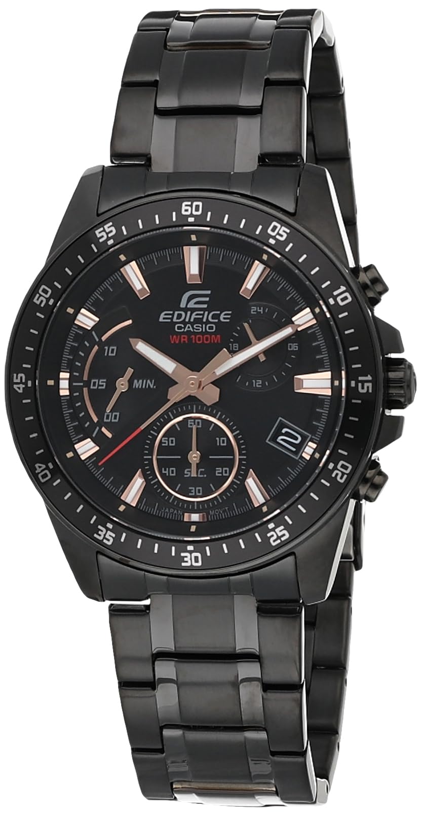 Casio Edifice Standard Analog Chronograph Black Dial Men's Watch - EFV-540DC-1C