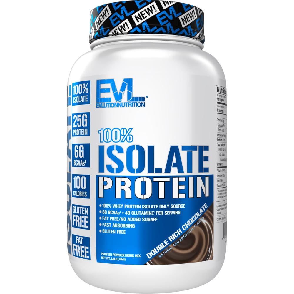 EVLution Nutrition, 100% Isolate Protein, Unflavored, 1 LB (454 g)