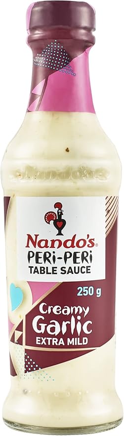 Nando's Creamy Garlic Extra Mild Peri Peri Sauce,250g