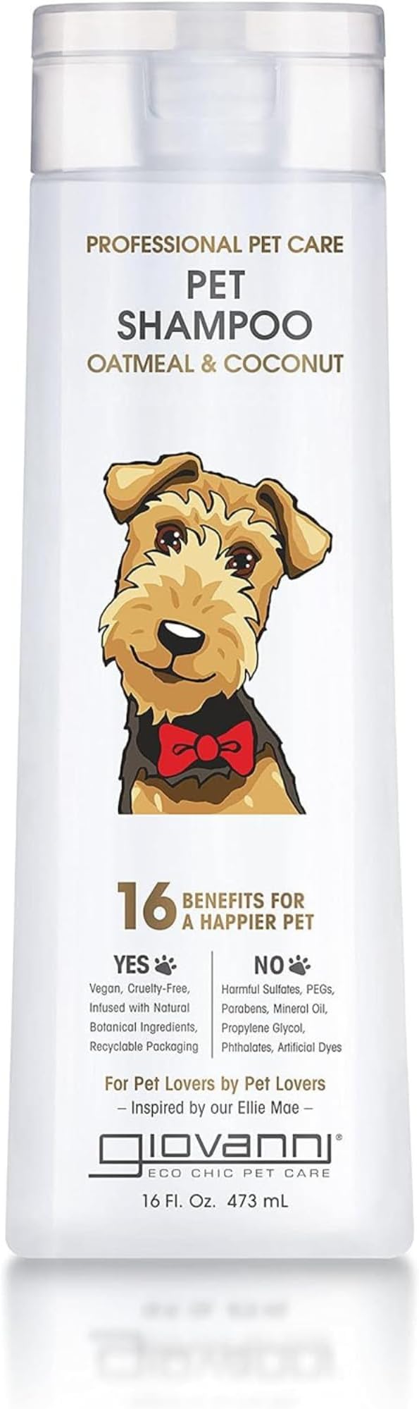 Giovanni Professional Pet Care Pet Shampoo Oatmeal & Coconut 16 fl oz (473 ml)