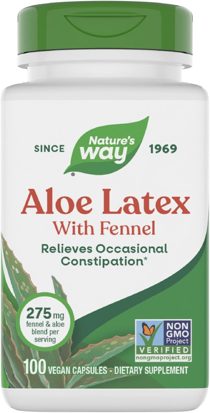 Nature's Way Aloe - Latex with Fennel 100 vcaps