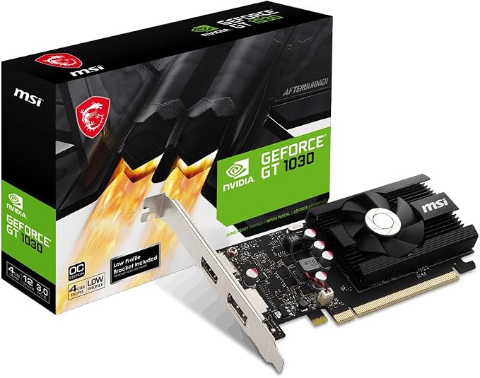 MSI GeForce GT 1030 4GD4 LP OC 4GB GDDR4 Graphics Card