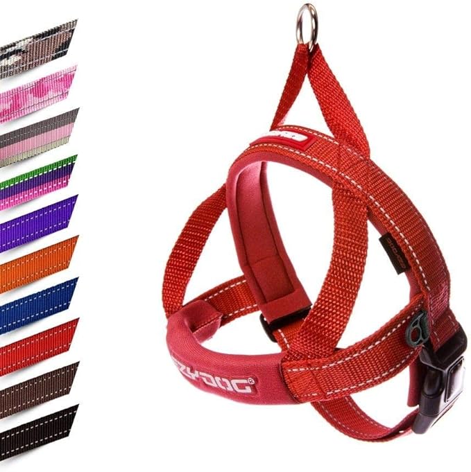 EzyDog Quick Fit Dog Harness Medium Red