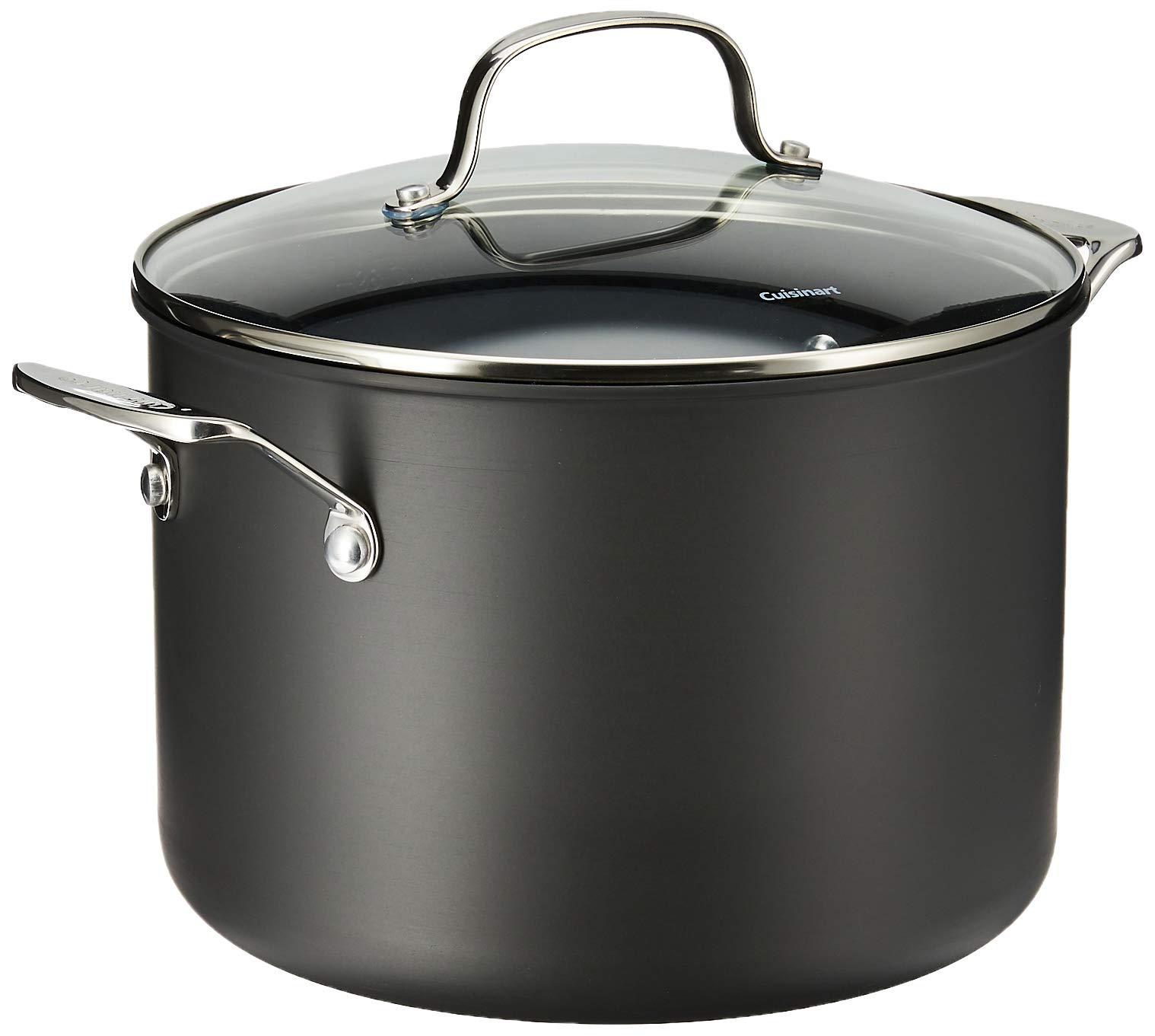 Cuisinart 666-24 Chef's Classic Nonstick Hard-Anodized 8-Quart Stockpot With Lid Black