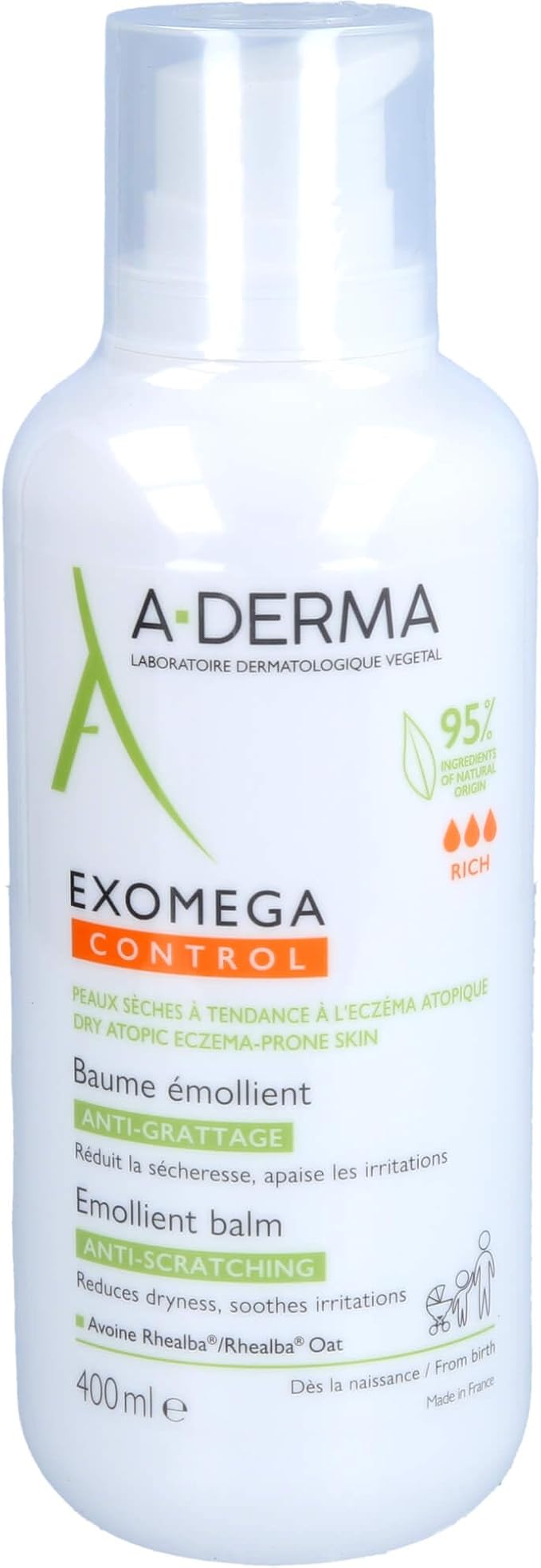 A Derma Exomega Control Emollient Balm 400ml