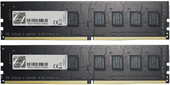 G.SKILL Value 16GB(2x8GB) DDR4-2666 Memory [F4-2666C19D-16GNT]