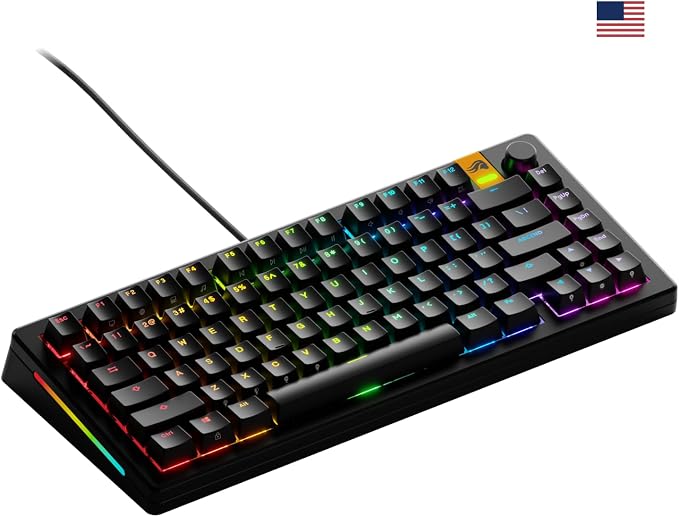 Glorious GMMK 3 He 75 Prebuilt Wired Keyboard Black