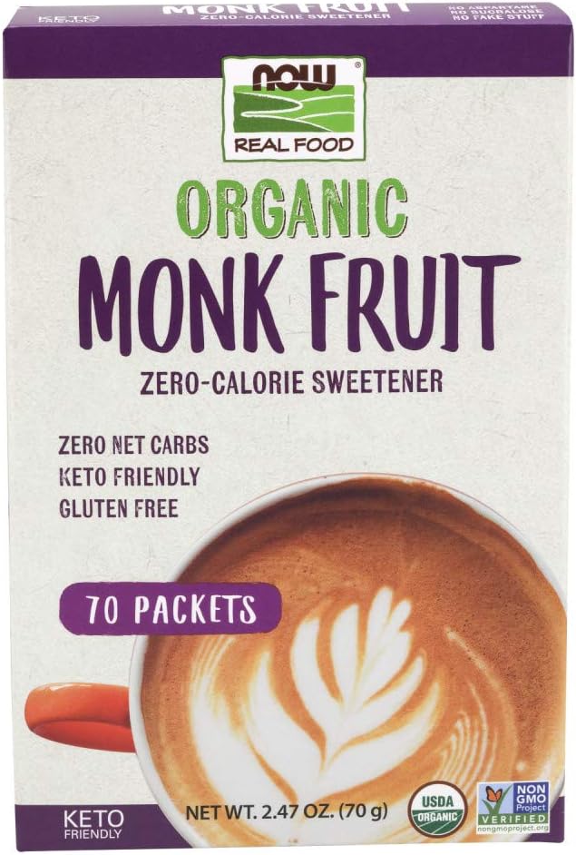 Now Foods, Organic Monk Fruit, 1-to-1 Sugar Replacement 1 LB