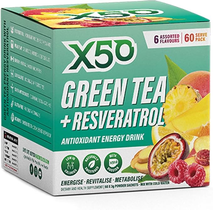 Green Tea X50 - 60 Serves Assorted