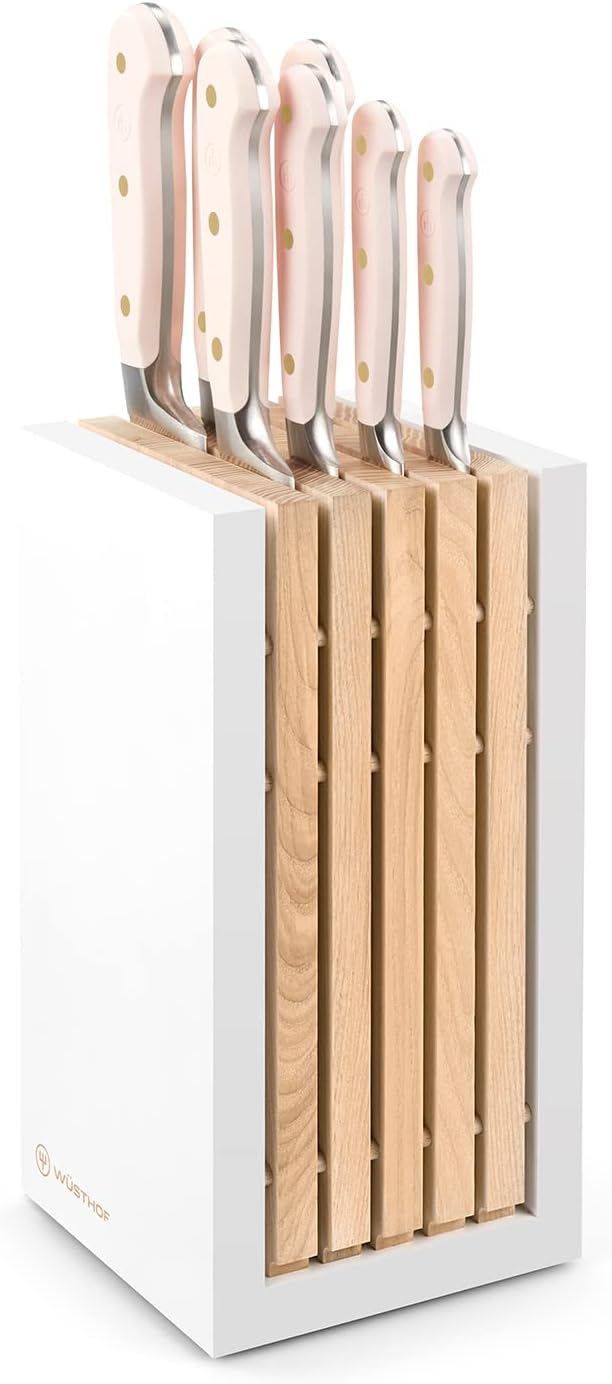 Wusthof Classic Color 8-piece Knife Block Set Wusthof Pink Himalayan Salt