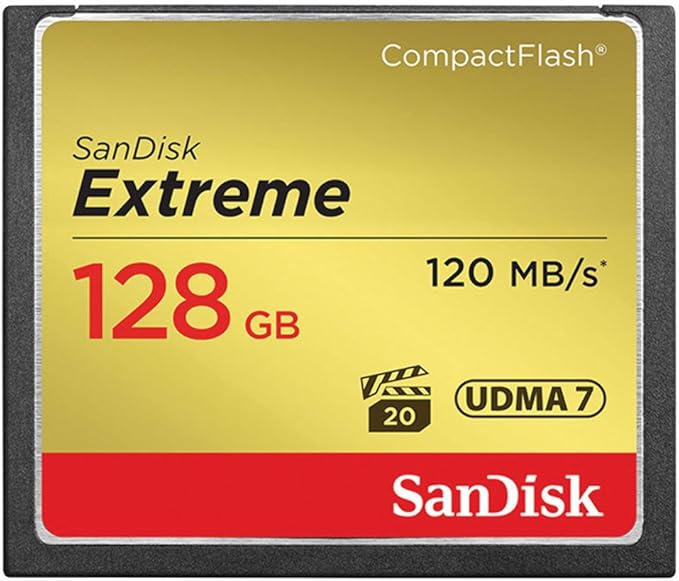 SanDisk 128GB Extreme CompactFlash Memory Card