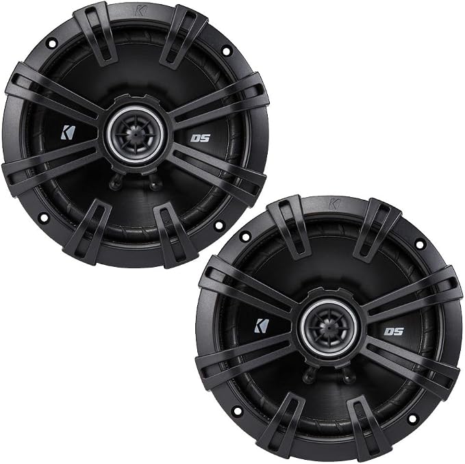 Kicker 2 43DSC6704 D-Series 6.75" 240W 2-Way 4-Ohm Car Audio Coaxial Speakers