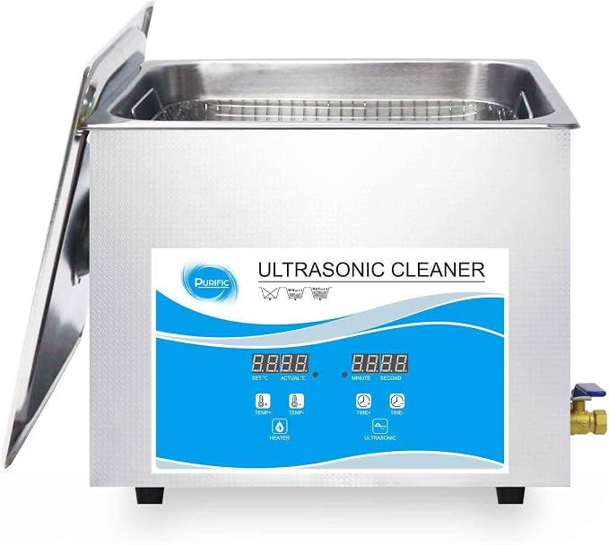 15L Digital Ultrasonic Cleaner Jewelry Ultra Sonic Bath Degas Parts Cleaning