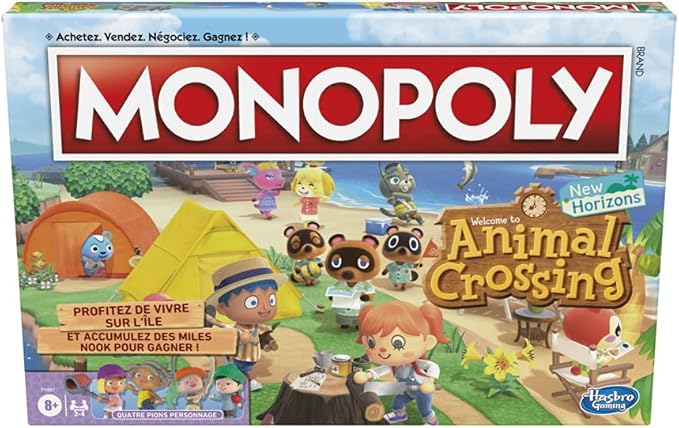 Monopoly Animal Crossing New Horizons Edition Board Game for Kids Age